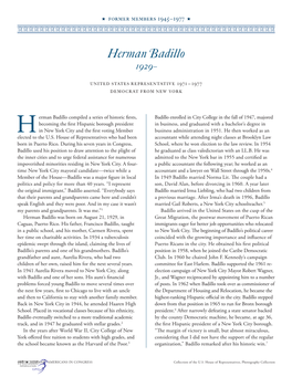 Herman Badillo 1929–