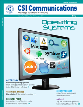 Operating Systems: from Every Palm to the Entire Cosmos in the 21St Century Lifestyle 5