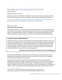 IEDL Report Spring 2020-Modeling Regional Approaches to Education