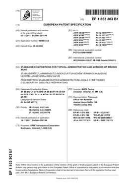 Stabilized Compositions for Topical Administration and Methods of Making Same