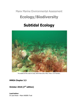 Ecology/Biodiversity Subtidal Ecology