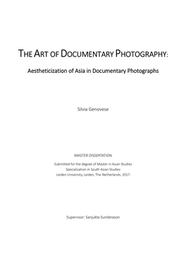 Aestheticization of Asia in Documentary Photographs