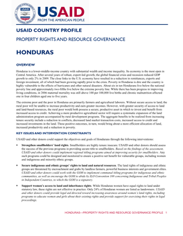 Usaid Country Profile Property Rights and Resource Governance