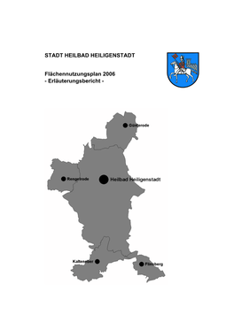 STADT HEILBAD HEILIGENSTADT Flächennutzungsplan 2006