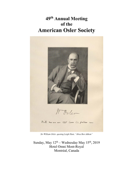 American Osler Society