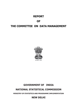 Report of the Committee on Data Management