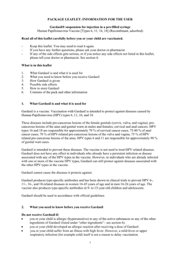 Gardasil, INN-Human Papillomavirus Vaccine [Types 6, 11, 16, 18