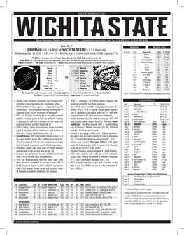 Game No. 7 NEWMAN(2-4, 2-4 MIAA) at WICHITA STATE(4-2, 2-0