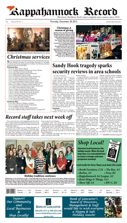 Rappahannock Record, December 20, 2012, Section A