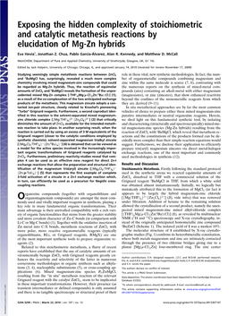 Exposing the Hidden Complexity of Stoichiometric and Catalytic Metathesis Reactions by Elucidation of Mg-Zn Hybrids