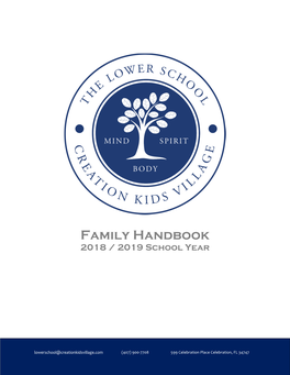 Family Handbook 2018 / 2019 School Year