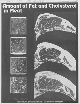 Amount of Fat and Cholesterol in Meat