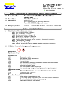 SAFETY DATA SHEET SDS No