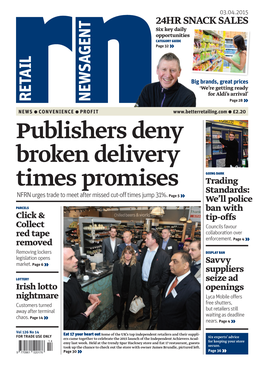 Publishers Deny Broken Delivery Times Promises