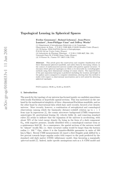 Topological Lensing in Spherical Spaces