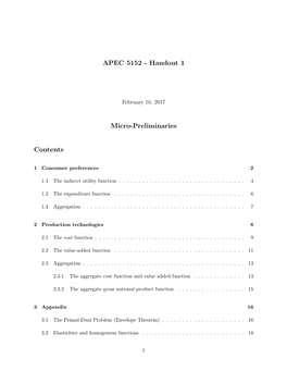 APEC 5152 - Handout 1