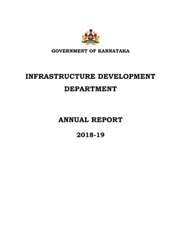 Infrastructure Development Department Annual Report