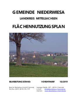 Gemeinde Niederwiesa Flächennutzungsplan