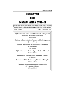 Parliamentary Elections (2004): Jammu and Kashmir K