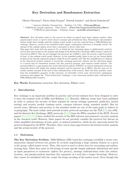 Key Derivation and Randomness Extraction