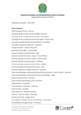 Fiscalizações Realizadas Em Maio 2014