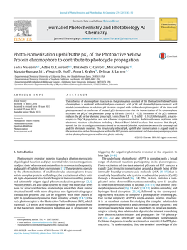 Photo-Isomerization Upshifts the Pka of the Photoactive Yellow Protein