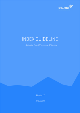 Index Guideline