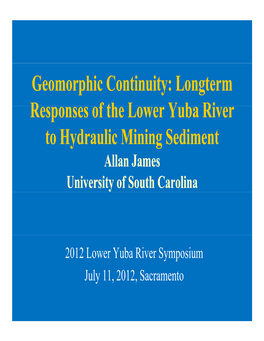 Allan James Geomorphic Continuity (PDF)