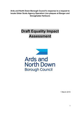 Draft Equality Impact Assessment