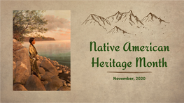 Native American Heritage Month