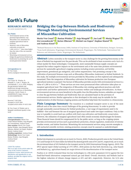 Bridging the Gap Between Biofuels and Biodiversity Through