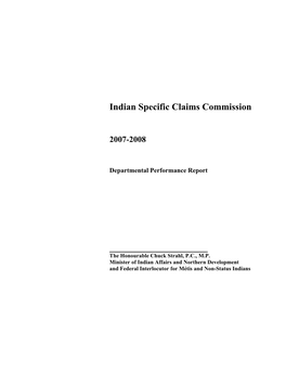 Indian Specific Claims Commission