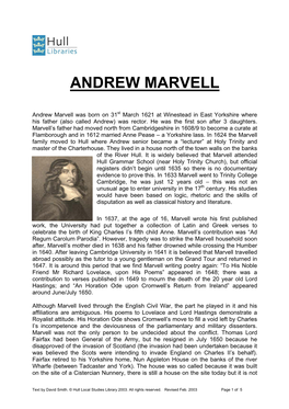 Andrew Marvell