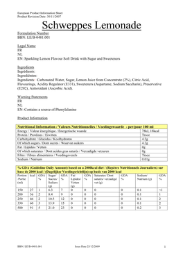 Product Data Sheet