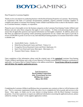 Louisiana Business, Louisiana Company Or Louisiana Corporation C a Business, Company Or Corporation Which Is at Least 51 Perce