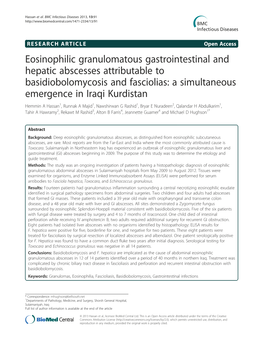 Eosinophilic Granulomatous Gastrointestinal and Hepatic