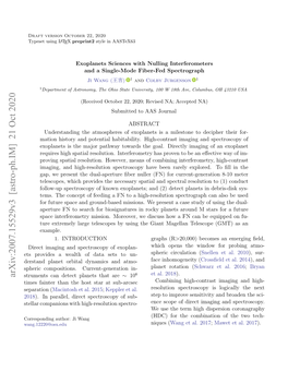 Arxiv:2007.15529V3 [Astro-Ph.IM] 21 Oct 2020