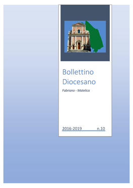 Bollettino Diocesano 2016.2019 Online