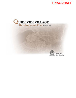 Quidi Vidi Village Development Plan