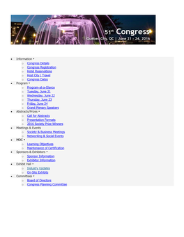 CNSF Congress Program