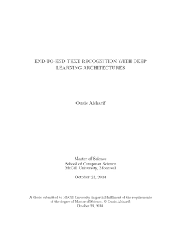 End-To-End Text Recognition with Hybrid HMM-Maxout Models