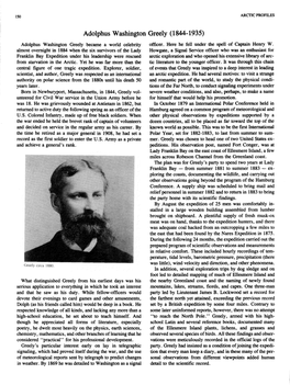 Adolphus Washington Greely (1844-1935) Adolphuswashington Greely Became a Worldcelebrity Officer