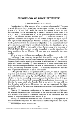 Cohomology of Group Extensions