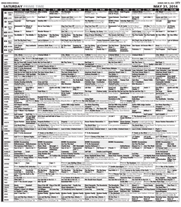 Saturday Prime Time May 31, 2014