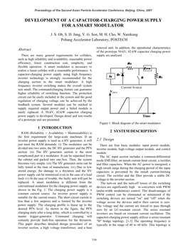 Development of a Capacitor-Charging Power Supply for a Smart Modulator