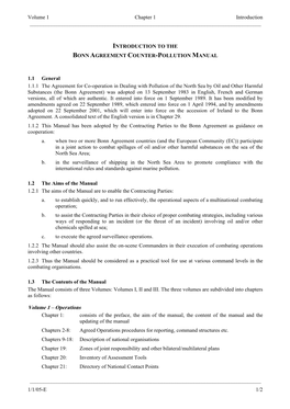 Counter Pollution Manual Is Preceded by a Table of Contents