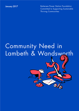 Community Need in Lambeth & Wandsworth