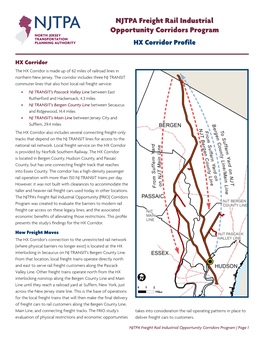 NJTPA Freight Rail Industrial Opportunity Corridors Program