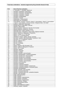 ANNEXURE Ii- Consolidated List of Unapproved List Licenced