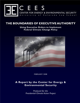 The Boundaries of Executive Authority